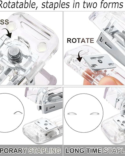 Silver Desk Organizers and Accessories Office Supplies Set Stapler, Pen Holder, Phone Holder, Scissors, Pen, Ruler, 30 Paper Clips, 22 Binder Clip, 20 Tacks and 1000pcs Staples