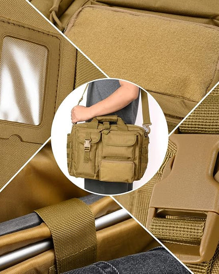Stypos Tactical Laptop Bag for Men,14inch/15.6inch/17.3inch Messenger Bag Military Shoulder Bag,Flight Work Bags for Pilots
