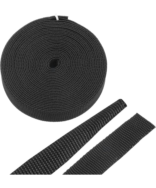 MECCANIXITY Braided Cable Sleeves Heat Shrinkable Fabric Sleeving, 3/8" 16ft Black 2:1 Ratio Heat Shrinkable Cord Protector for Harness Cable, Network Cable Protection, Cable Management