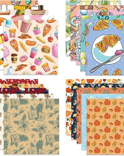 Origami Paper Kit 100 Sheets 70GSM 6 Inch Square Double Sided Color 100 Vivid Solid Colors for Hand Crafts Origami Paper Arts Creativity.Winter Dessert