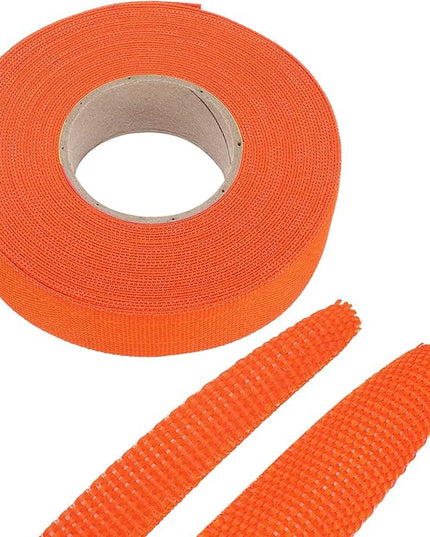 MECCANIXITY Braided Cable Sleeves Heat Shrinkable Fabric Sleeving, 7/8" 40ft Orange 2:1 Ratio Heat Shrinkable Cord Protector for Harness Cable, Network Cable Protection, Cable Management