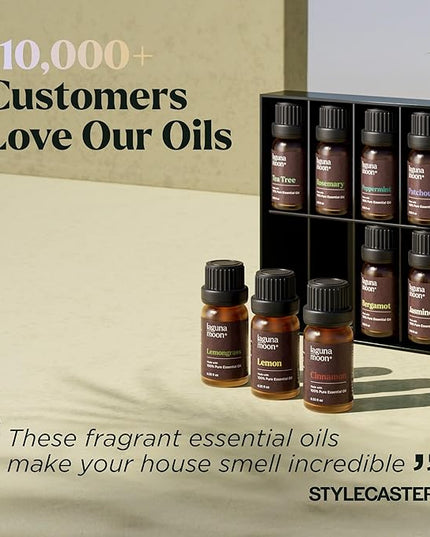 Essential Oils Set - 16 Pcs Premium Grade Home Essentials Oils - for Diffusers, Fragrance, Scents for Candle Making - Natural Aromatherapy Oils for Cars & Home Products, Room Sprays