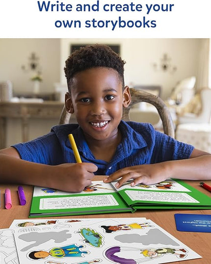 Skillmatics Storybook Art Kit - Create Adventure Stories, DIY Craft & Writing Kit with 300+ Stickers, Scrapbooking & Journal Activity, Gifts for Kids Ages 5, 6, 7, 8, 9, 10