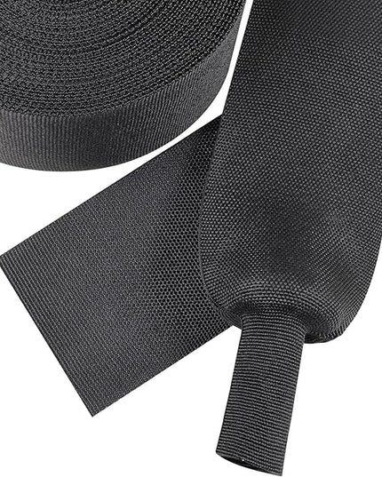 FOURUB 2:1 Heat shrinkable Braided Sleeving Fabric Wire Loom High Temp Heat Shrink Wiring Harness Abrasion Protector Cable Sleeve (2"-27ft)