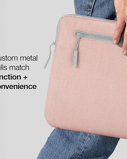 Incase Compact Laptop Sleeve with Woolenex - 14" MacBook/Laptop and iPad/Tablet Sleeve, Computer Case and Cover, Lightweight, Weather Resistant, with Slip Pocket for Accessories - Blush Pink