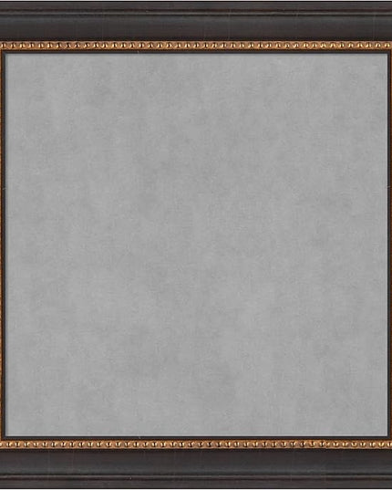 Amanti Art Black Framed Magnetic Board 15x15 X-Small Vision Board for use with Magnets, 100% Metal Sheet to Display Items as Office Decor or for Home Organization in mudroom, Kitchen or Kids Room