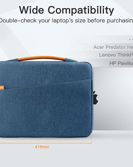 JETech Laptop Sleeve for 13-14Inch MacBook Air/Pro (M5/M4/M3/M2/M1,2020-2025), Waterproof Bag with Portable Handle and Pocket
