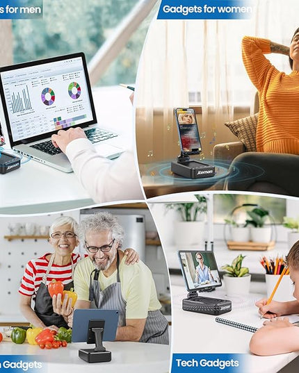 Cell Phone Stand with Wireless Bluetooth Speaker and Anti-Slip Base HD Surround Sound Perfect for Home and Outdoors with Bluetooth Speaker for Desk Compatible with iPhone/ipad/Samsung Galaxy