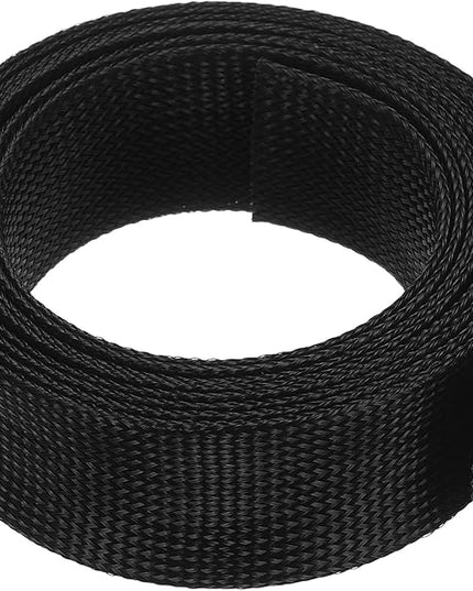 uxcell Expandable Sleeving,2 3/4-inch 10ft Cable Sleeve, Black