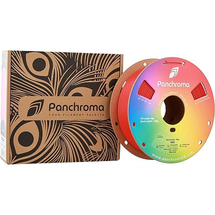 Panchroma PLA Red 3D Printer Filament, 1.75mm, 1kg Spool, Easy to Print, High Speed Printing, Tangle Free, AMS Compatible, Perfect for Toys, Decor, Miniatures, Models & Cosplay