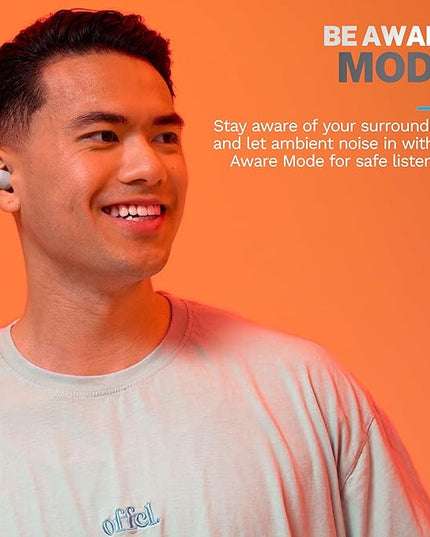JLab Go Air Pop+ True Wireless Earbuds, in Ear Headphones, Bluetooth Earphones, 35H Playtime Ear Buds, Bluetooth Earbuds with Microphone, USB-C Charging Case, Dual Connect, EQ3 Sound, Mint Green
