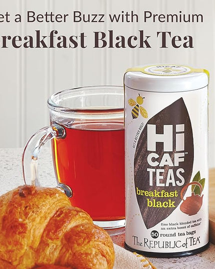 The Republic of Tea — HiCAF Breakfast Black Tea, 50 Tea Bags, High in Caffeine