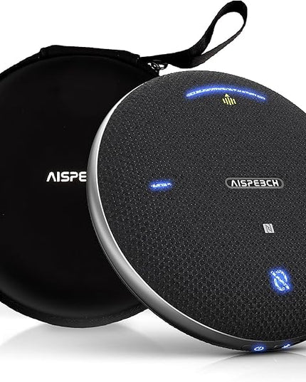 M4 Pro Speakerphone, Conference Microphone with Directional Voice Pickup, Enhanced Voice Pickup, AI Transcription, AI Noise Reduction, USB C, Bluetooth Speakerphone for Personal Workspaces