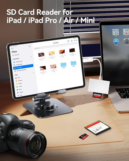 USB-A and USB-C to SD Card Reader, Trail Camera Card Adapter with SD MicroSD CF Compact Flash Memory Stick XD Picture 5 Slots for iPhone 15 16 iPad Mac MacBook Pro/Air Laptop Pc