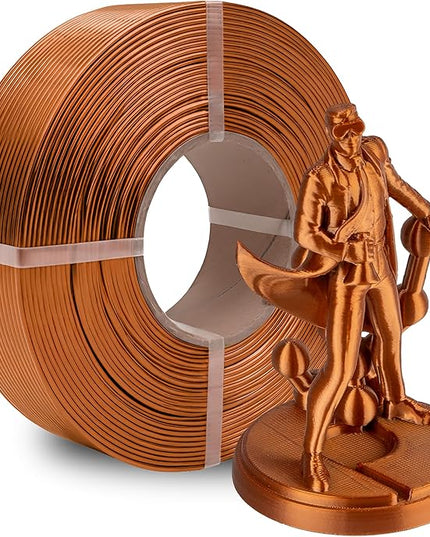 Polymaker Panchroma Refill Spool Silk Bronze PLA 3D Printing Filament Refill, Compatible with All Reusable Spools and All Major FDM 3D Printers, Tangle-Free, Vibrant Colors, 1.75mm 1kg