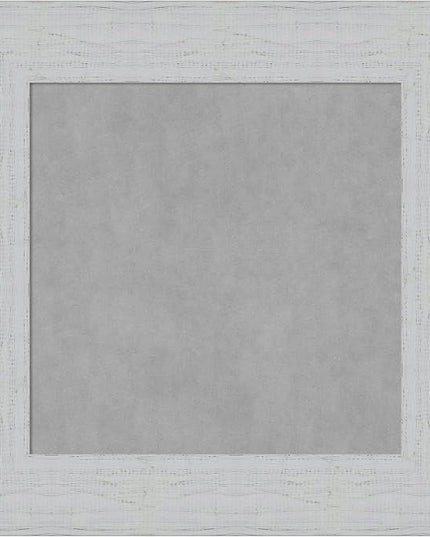 Amanti Art White Framed Magnetic Board 16x16 X-Small Vision Board for use with Magnets, 100% Metal Sheet to Display Items as Office Decor or for Home Organization in mudroom, Kitchen or Kids Room