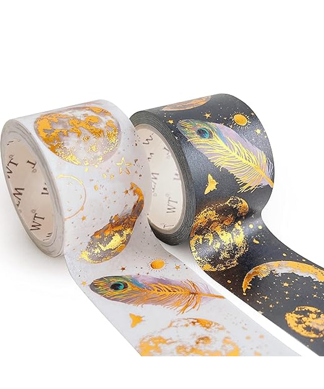 WT Dream Catcher Washi Tape Set, Tape for Scrapbooking, Planners, Junk Journal or Bible Study, Colorful Artist Decorative Craft Tape, Cute Artist Tape (2 Rolls, Each 16.4FT)