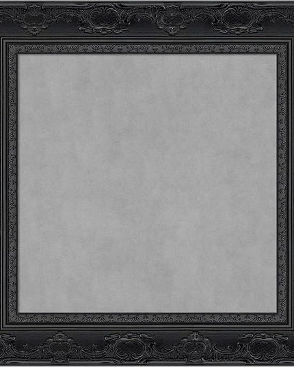 Amanti Art Black Framed Magnetic Board 16x16 X-Small Vision Board for use with Magnets, 100% Metal Sheet to Display Items as Office Decor or for Home Organization in mudroom, Kitchen or Kids Room