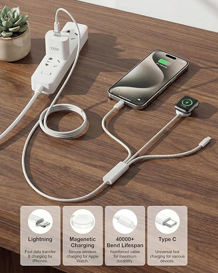 5 Pack Lightning to USB C Adapter for iPhone 15/16/17 Pro, Fast Charging & Data Sync for iPhone 17/16 Accessories, USB C Charger Cable, Not for Audio/OTG