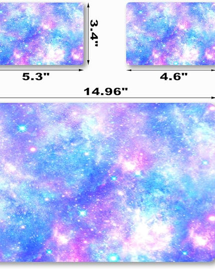 Laptop Skin Sticker Decal,12" 13" 13.3" 14" 15" 15.4" 15.6 inch Laptop Vinyl Skin Sticker Cover Art Protector Notebook (2 Wrist Pad Skins), Decorative Waterproof, Romantic Starry Night Sky