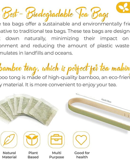 FreshDrinkUS, Premium 120 Barley Tea Bags, 100% Natural & Pure from Barley. Herbal Tea. Made with Natural Material Tea Bags. No Sugar, No Caffeine, No Gluten, Vegan.