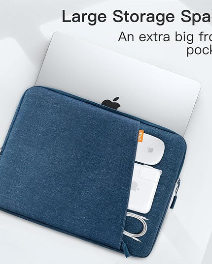 JETech Laptop Sleeve for 14-Inch MacBook Air/Pro, MacBook Pro M5/M4/M3/M2/M1 2021-2025, Waterproof Bag Case with Pocket, Compatible with 14 Inch Notebook (Navy)