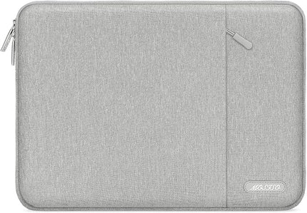 MOSISO Laptop Case 12.3 inch, 11.6-12.3 inch Laptop Sleeve Compatible with MacBook Air 11.6, Acer HP Dell Lenovo Samsung, Surface Pro, Polyester Vertical Computer Sleeve Bag with Pocket, Gray