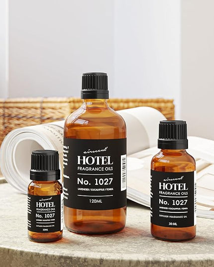 AirScent Hotel Diffuser Oil No. 1027 Inspired by The Zen Hotel Scent - Premium Fragrance Oil for Ultrasonic and Waterless Diffusers and Crafting - 30 mL, 1 fl oz Glass Bottle with Dropper
