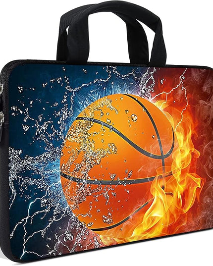 AMARY 11.6" 12 inch Laptop case Neoprene Notebook Carrying Pouch Chromebook Sleeve Ultrabook Case Tablet Cover Fit Apple MacBook Air HP DELL Lenovo Asus Samsung (Hot Basketball)
