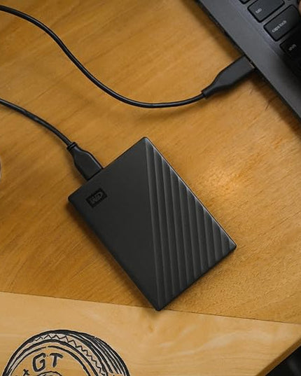 WD 5TB My Passport, Portable External Hard Drive, Black, backup software with defense against ransomware, and password protection, USB 3.1/USB 3.0 compatible - WDBPKJ0050BBK-WESN