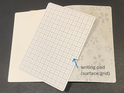 Made in Japan Echizen Washi Notebook with Sakura Watermark (Page 48)& 2 sheetsYuzen Origami Paper Set – Luxury Japanese Stationery Gift (Colorful Floral Tiles)