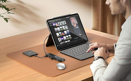 Lemorele 13-in-1 USB C Docking Station with Triple Display, 2X 4K HDMI, VGA, 100W PD, 6 USB Ports (incl. USB-C 3.2), Gigabit Ethernet, SD/TF Reader, 3.5mm Audio for MacBook/Windows