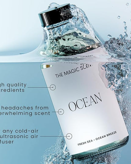 The Magic Scent Ocean Diffuser Oil - Hotel & Home Luxury Scents Inspired by Bali Resort - Oil Scents for Home Designed for Use in All Diffusers - 16.9 fl oz, 500 mL