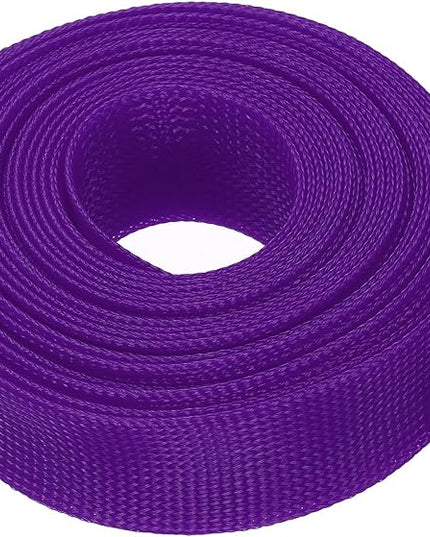 uxcell Expandable Sleeving, 1 1/2-inch 25ft Cable Sleeve, Purple