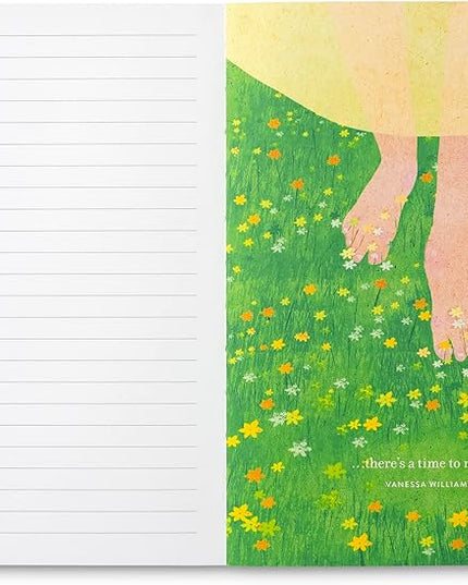 Compendium Softcover Journal - Sometimes the most important thing in a whole day is the rest we take between two deep breaths... – A Write Now Journal with 128 Lined Pages, 5”W x 8”H