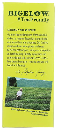 Bigelow Tea Green Jasmine 28ct (Pack of 1), Medium-Caffeine, All Natural, Antioxidant-Rich, Individual Foil-Wrapped Bags