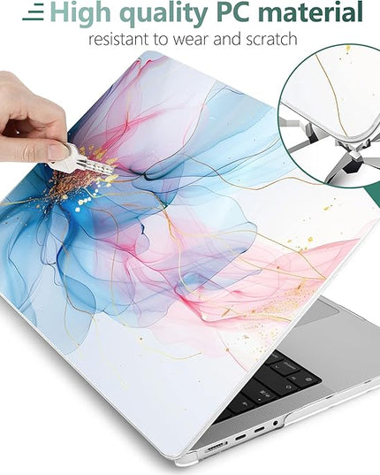 DONGKE Case for M5 MacBook Pro 14 inch 2025 2024-2021 M4 M3 M2 M1, Plastic Hard Shell Cover Compatible with A3434 A3112 A3401 A3185 A2992 A2779 A2442, Retina XDR Display & Touch ID, Soft Flowing Color