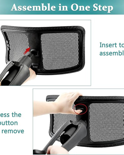 Footrest for Desk Adjustable Height 2-in-1 Function Rotatable Ergonomic Under Desk Footrest Ottoman Stool Rolling Leg Rest for Home Office (Black)