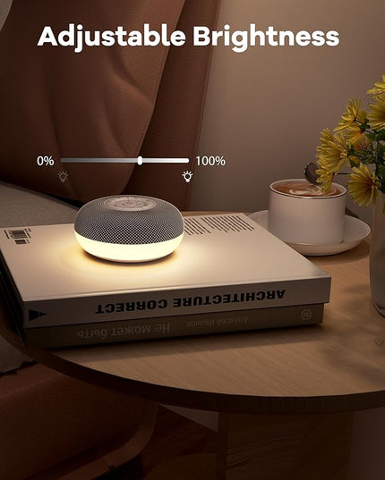 Portable Sound Machine, Long Battery with Loud Bluetooth Speaker, 39 Special Soothing Sounds, White Noise Sound Machine for Sleeping