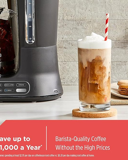 BLACK+DECKER Split Brew 12-Cup Digital Coffee Maker, CM0122, Iced or Hot Coffee, Programmable, Quick Touch, 4-Hour Keep Warm