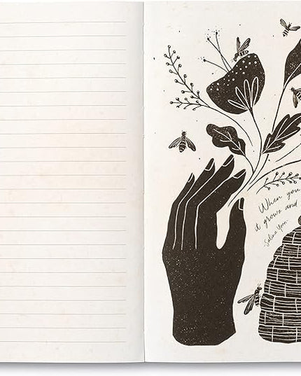 Compendium Softcover Journal - The heart that gives, gathers. – A Write Now Journal with 128 Lined Pages, 5″W x 8″H