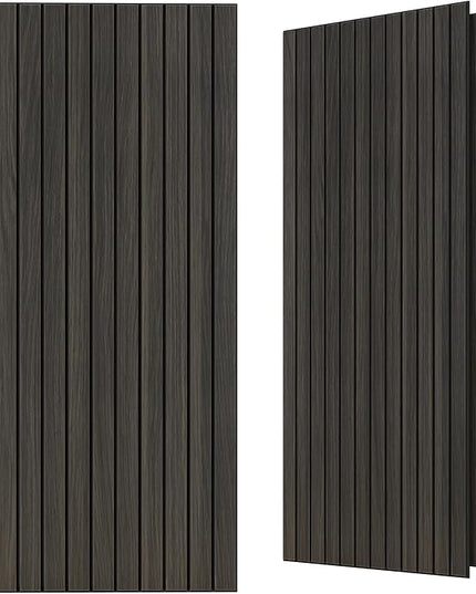 TO-TH Wood-Look Sound Panels, 4 Pack 47.2” x 23.6” Soundproof Wall Panels, Decorative Acoustic Panels,Wood Panels for Wall for Home, Office, Basement, Rustic Walnut