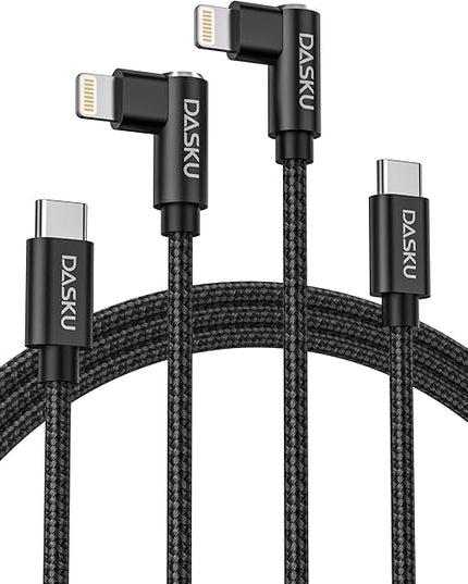 iPhone 14 13 Charger Cable 3FT, 90 Degree USB C to Lightning Cable Fast Nylon Braided Fast Charger Nylon Braided 20W Charging Data Sync Cord Compatible with iPhone 14/13/Pro/12/Max/11/XS/XR/8/Plus