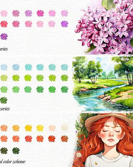 Soucolor Gifts for Women, Gift Baskets for Women Adult, 150 Colors Dual Tip Brush Markers for DIY Journal Kit Coloring Drawing Sketching, Gifts Sets Box