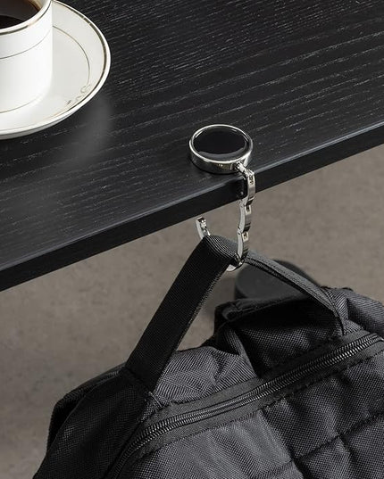 kwmobile Purse Hanger for Table (Set of 2) - Purse Hook for Table - Folding Handbag Hanger - Portable Bag Holder