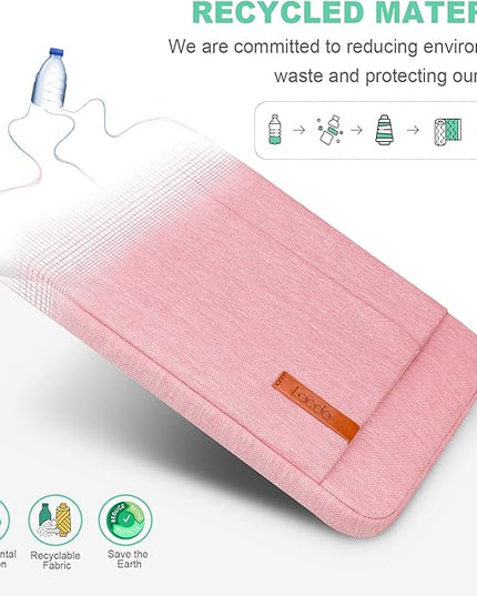 Lacdo Chromebook Case 11 Inch Laptop Sleeve for 11 Inch Acer HP Lenovo Dell Samsung ASUS Chromebook Spin 3 11, 13 inch New Surface Pro 11 Copilot+PC / 10 9 8 X, 11.6" MacBook Air Computer Bag, Peach