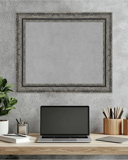 Amanti Art Black Framed Magnetic Board 20x24 Small Vision Board for use with Magnets, 100% Metal Sheet to Display Items as Office Decor or for Home Organization in mudroom, Kitchen or Kids Room