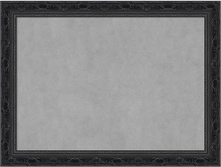 Amanti Art Black Framed Magnetic Board 24x32 Medium Vision Board for use with Magnets, 100% Metal Sheet to Display Items as Office Decor or for Home Organization in mudroom, Kitchen or Kids Room