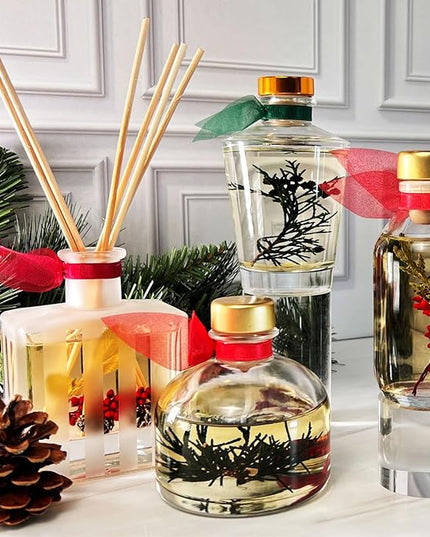 LOVSPA Reed Diffuser Set, Zen White Tea & Ginger Scented Oil Diffuser with Sticks, Home Fragrance Accessories for Bathroom Shelf Decor, Aroma Diffusers for Home or Office Desk, USA Made