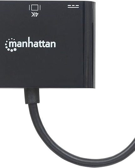 Manhattan Ultra High Speed USB 3.1 Type-C-HDMI/USB Type-A/USB Type-C Docking Multiport Converter/Connector